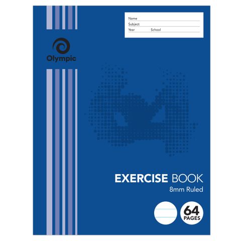 EXERCISE BOOK 225x175 64PG 8mm