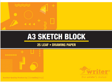 SKETCH BLOCK A3 25 LEAF WRITER