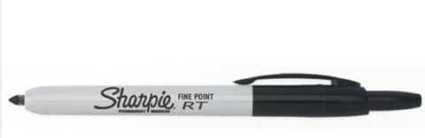 SHARPIE RETRACTABLE FINE POINT BLACK