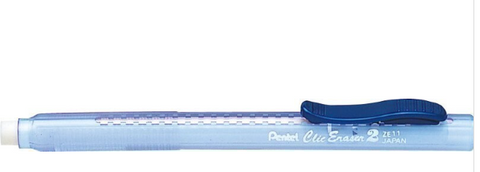 ERASER PENTEL ZE11T CLIC BLUE BARRELL