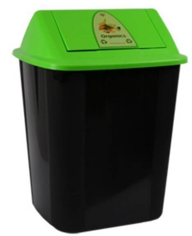 BIN WASTE SEPARATION ORGANICS I184 GREEN 320LX360WX520H 32 LITRE