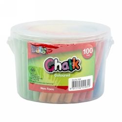 CHALK BUCKET ASSORTED COLOURS 100'S