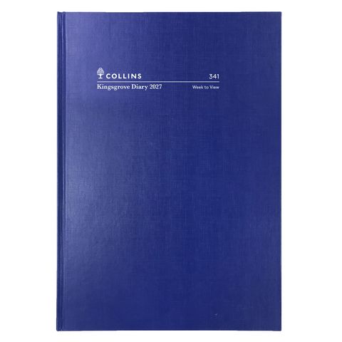DIARY KINGSGROVE 2027 A4 WEEK TO VIEW HARD COVER