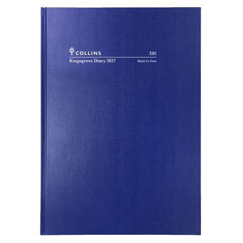 DIARY KINGSGROVE A5 2027 WEEK TO VIEW HARD COVER