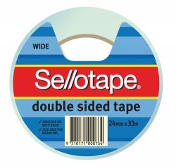 DOUBLE SIDED TAPE 24MMX33M SELLOTAPE