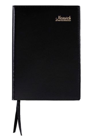DIARY NORWICH 2027 A5 WEEK TO VIEW SPIRAL BOUND LEATHERGRAIN COVER HOURLY APPOINT 9AM - 5PM MON TO FRI