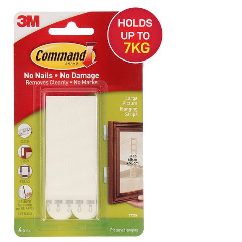COMMAND PICTURE HANGING STRIP LARGE 17206 PK4