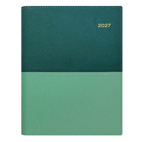 DIARY VANESSA A5 SPIRAL 185.V53 DAY TO PAGE TEAL 2027