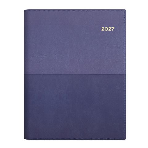 DIARY VANESSA A5 SPIRAL 185.V55 DAY TO PAGE PURPLE 2027