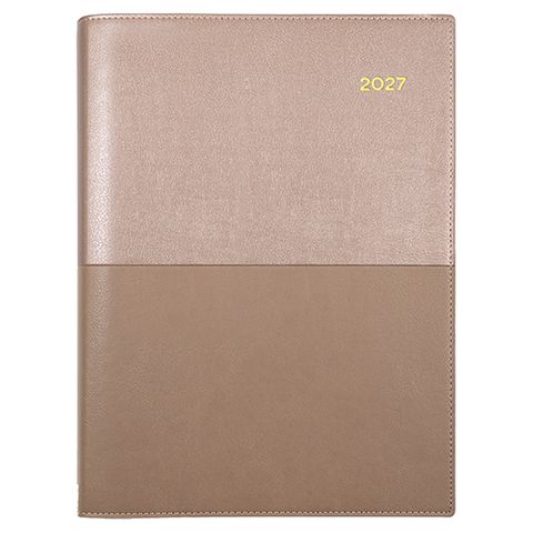 DIARY VANESSA A4 SPIRAL 345.V49-27 WEEK TO VIEW ROSE GOLD 2027