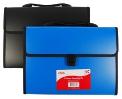 EXPANDING FILE A4 13 POCKET ASSORTED COLOURS STAT