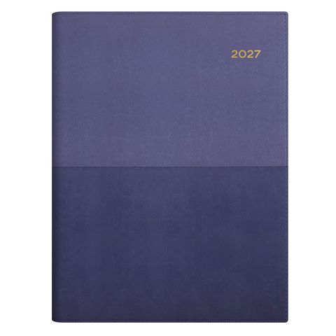 DIARY VANESSA A4 SPIRAL 145.V55 DAY TO PAGE PURPLE 2027