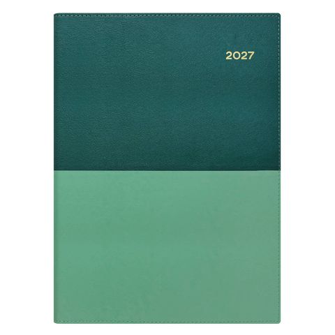 DIARY VANESSA A4 SPIRAL 345.V53/61 WEEK TO VIEW TEAL 2027
