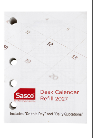 CALENDAR REFILL 2027 SIDE OPENING