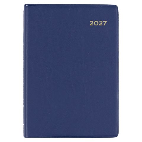 DIARY BELMONT A7 POCKET DAY TO PAGE 2027 BLACK PVC COVER