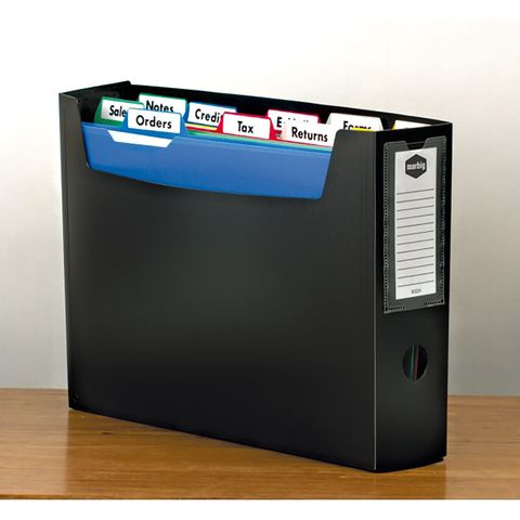 PORTABLE ORGANISER FILE W/10 FILES BLACK
MARBIG