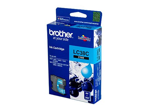 DYN-LC38C BROTHER LC-38C CYAN INK CARTRIDGE - 260 PAGES - CQS1