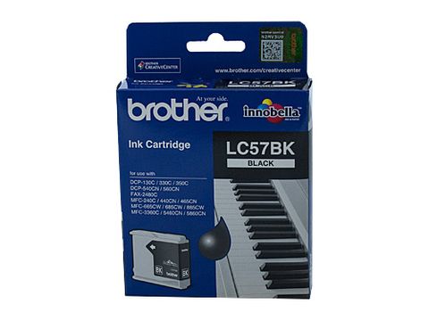 DYN-LC57BK BROTHER LC-57BK BLACK INK CARTRIDGE - UP TO 500 PAGES - CQS1