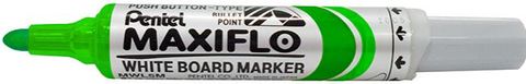 PENTEL MAXIFLO WHITEBOARD MARKERS BULLET POINT GREEN