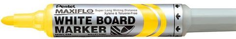 PENTEL MAXIFLO WHITEBOARD MARKERS BULLET POINT YELLOW