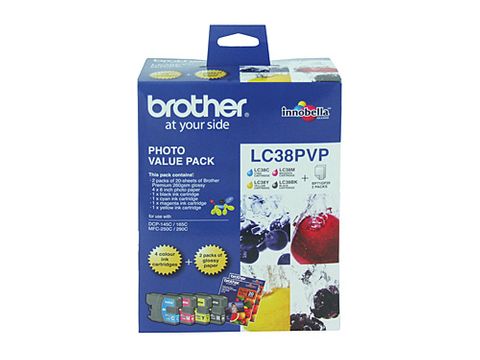 DYN-LC38PVP BROTHER LC38 PHOTO VALUE PACK - REFER TO SINGLES - CQS1