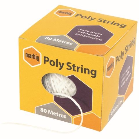 POLY STRING 80M WHITE  MARBIG