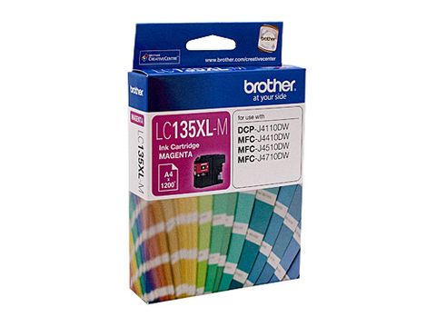 DYN-LC135XLM BROTHER LC-135XL MAGENTA INK CARTRIDGE - UP TO 1200 PAGES - CQS1