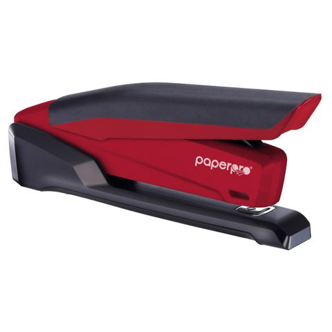 "STAPLER BOSTITCH INPOWER 20 RED FULL STRIP
UP TO 20 SHEETS, BUILT IN STAPLER REMOVER,
OPENS FOR BULLETIN BOARD TACKING & CRAFT USE
26/6 STAPLES"