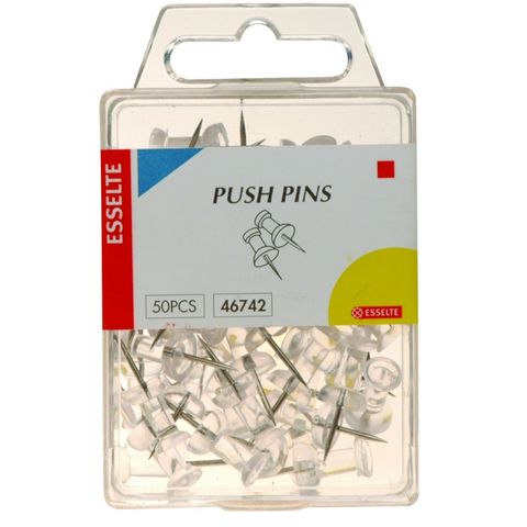 PINS PUSH PK50 CLEAR