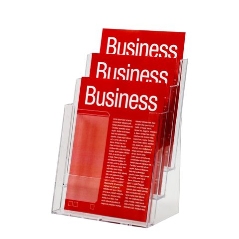 BROCHURE HOLDER A4 3 TIER FREE STANDING