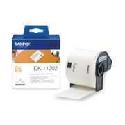 DYN-DK11202 BROTHER DK11202 WHITE LABEL - 62MM X 100MM - 300 PER ROLL