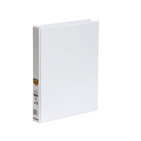 BINDER A4 3D RING 25MM WHITE INSERT