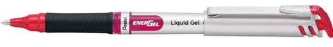 PENTEL ENERGEL BL17B RED  0.7MM each