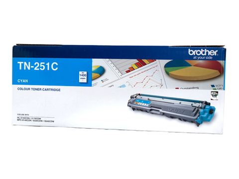 BROTHER TN251 CYAN TONER CARTRIDGE - 1400 PAGES