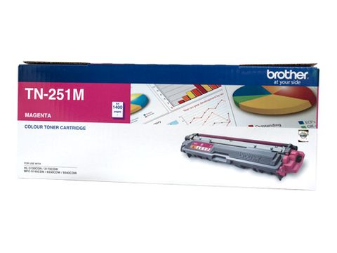 BROTHER TN251 MAGENTA TONER CARTRIDGE - 1400 PAGES