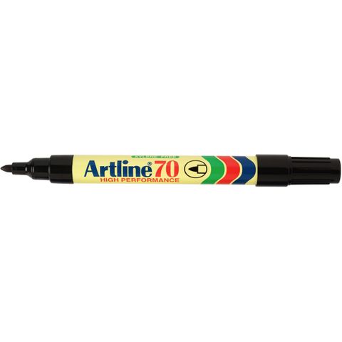 MARKER ARTLINE 70 BLACK PERMANENT  BULLET TIP