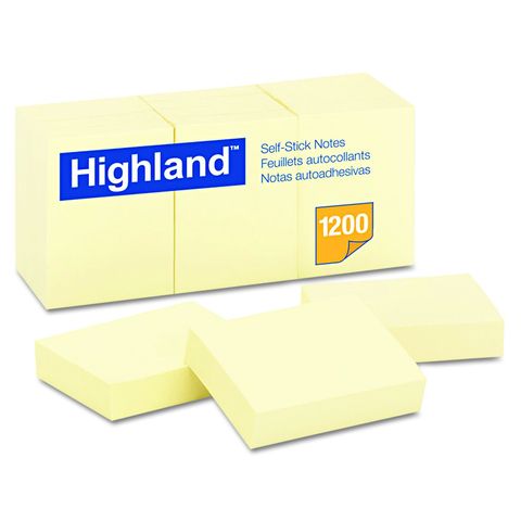 HIGHLAND STICK ON NOTE 35X48
YELLOW EACH