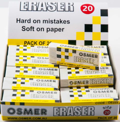 ERASER OSMER PLASTIC SIZE 20