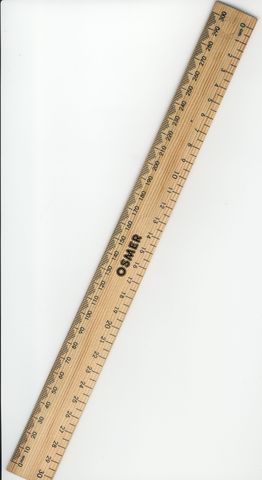 RULER WOODEN 30CM