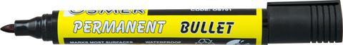 OSMER PERMANENT MARKER - BLACK  BULLET TIP