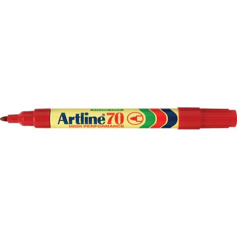 MARKER ARTLINE 70 RED PERMANENT BULLET TIP