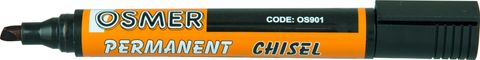 OSMER CHISEL PERMANENT MARKER - BLACK