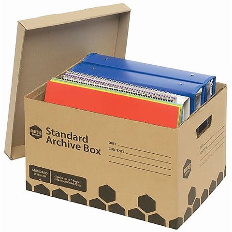 ARCHIVE BOX ENVIRO 420(L) x 315(W) x 260(H)mm
MAX LOAD 25KG
 -
