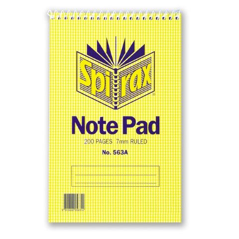 SPIRAX 563A REPORTERS NOTEBOOK- 200 PAGES