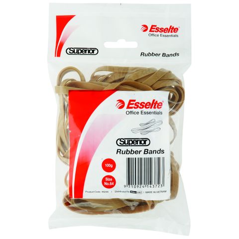 RUBBER BAND SIZE 64 100GM BOX SUPERIOR