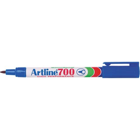 MARKER ARTLINE 700 BLUE BULLET TIP 0.7MM PERMANENT