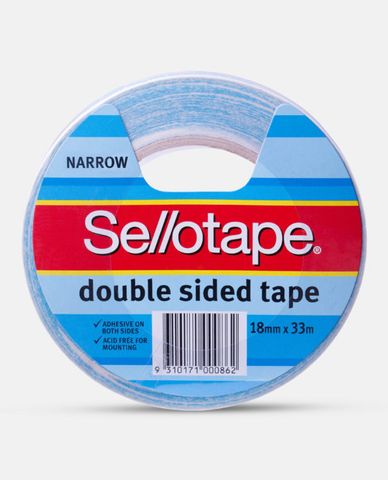 DOUBLE SIDED TAPE 18X 33MSELLOTAPE