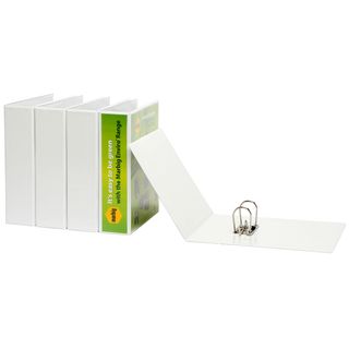 LEVER ARCH FILE A4 INSERT BINDER CLEARVIEW WHITE