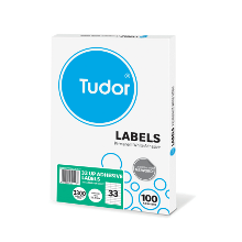 TUDOR ADHESIVE LABELS 33UP 70X25.4MM BX100
**DISCONTINUED LINE - LIMITED STOCK LEFT**