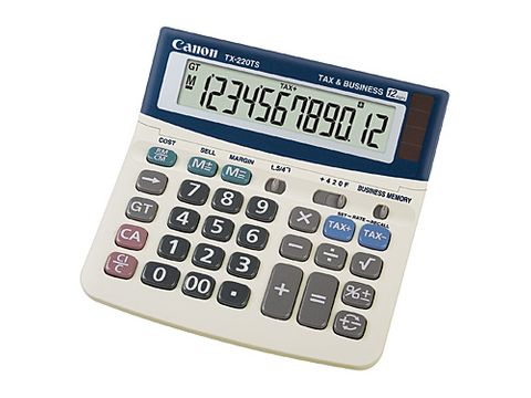 DYN-TX220TS CANON TX220TS CALCULATOR